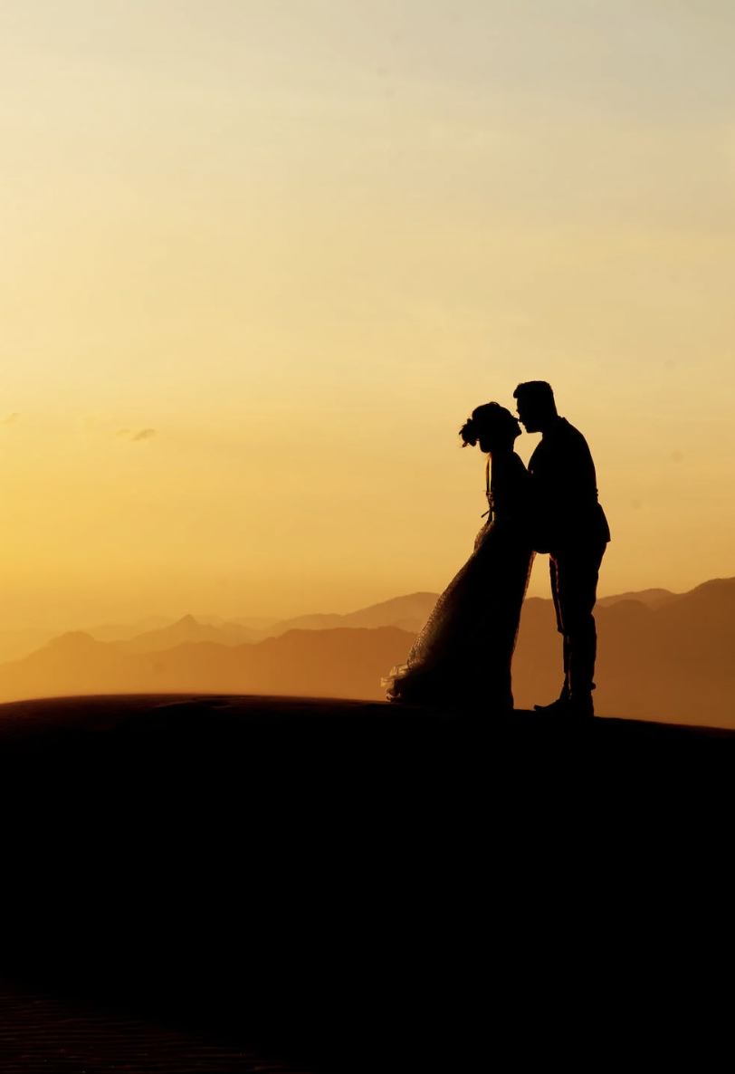 日落剪影婚纱摄影